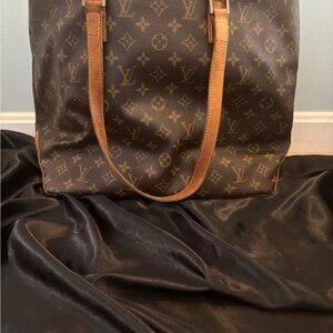 Louis Vuitton Brown Interior Canvas Tote - Tan Trim